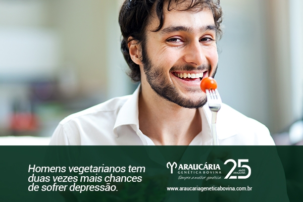 Homens vegetarianos tem duas vezes mais chances de sofrer depressão