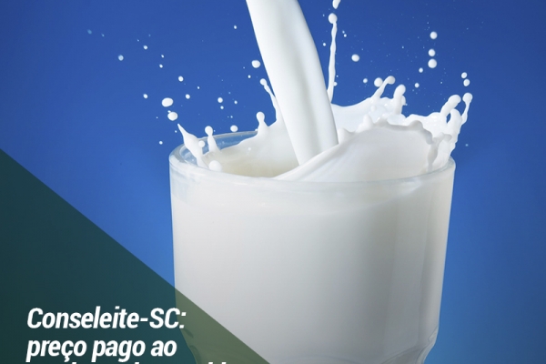 Conseleite-SC: preço pago ao produtor deve subir 11,2% em junho