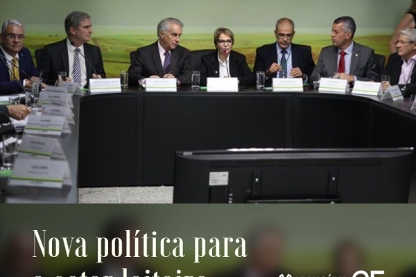 Ministra quer nova política para o setor leiteiro